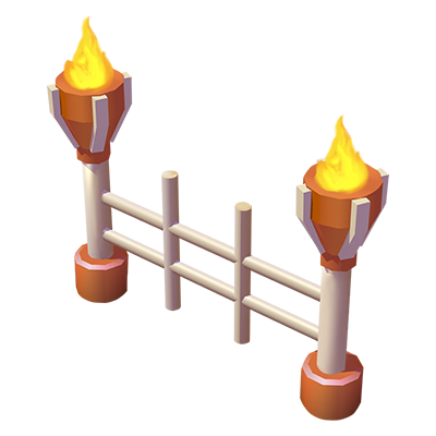 Torch Metal Fence (Skin)