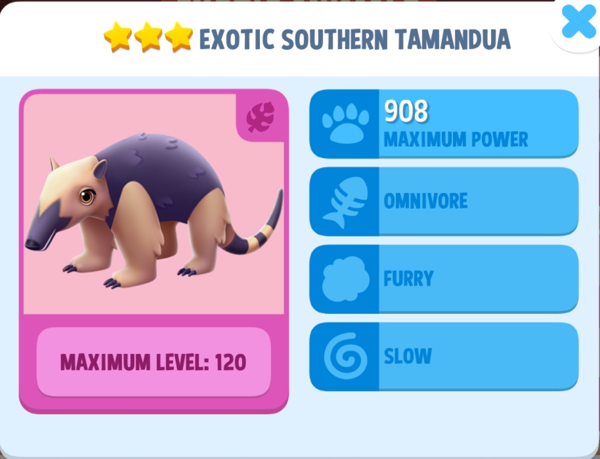 Exotic Southern Tamandua Info