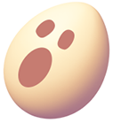 Halloween White Egg