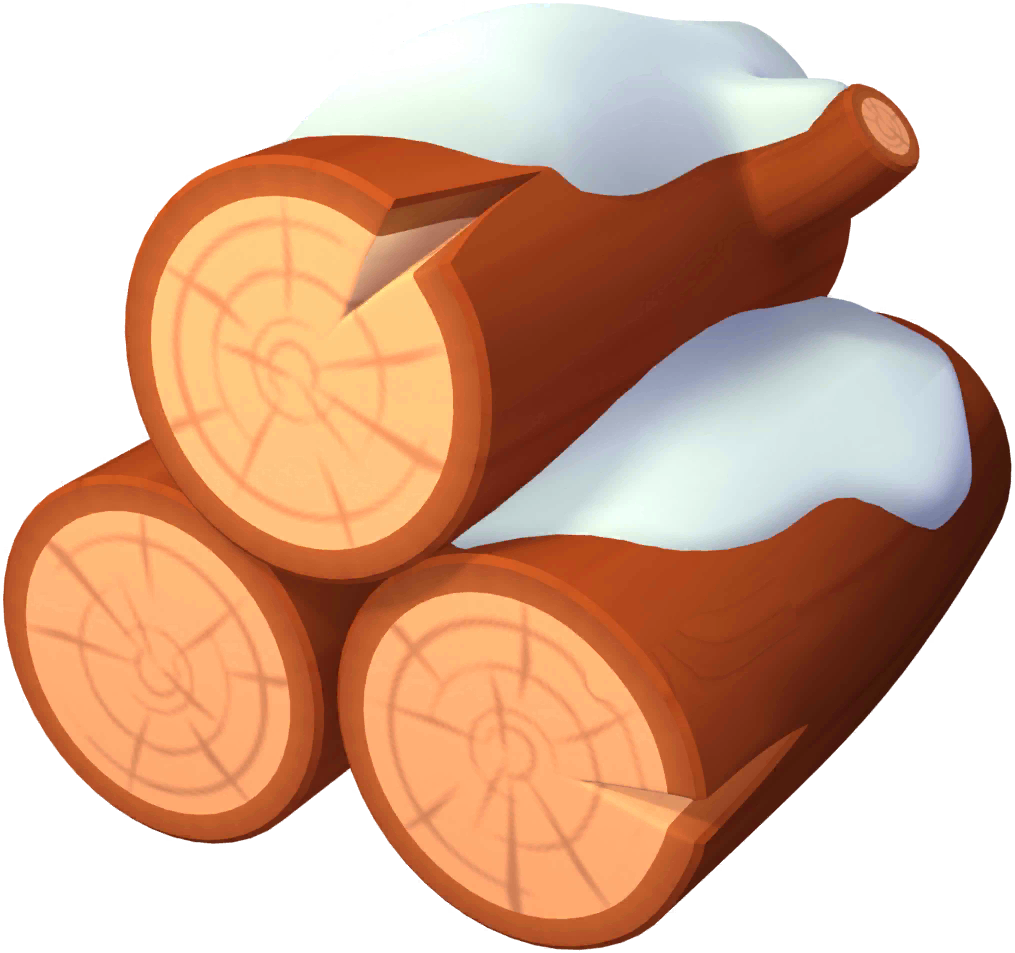 5x Wooden Logs