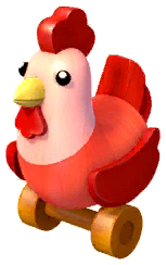 Red Rolling Rooster