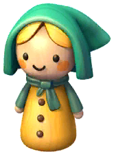 Green Gratitude Doll