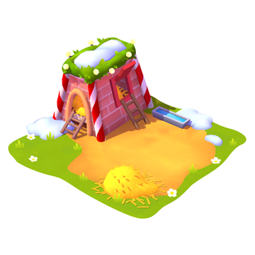 North Pole Village Egg Bird Home