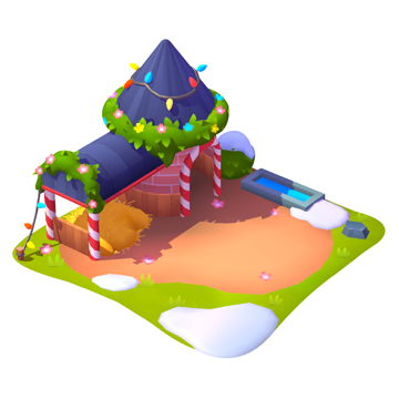 North Pole Village Sheep Home