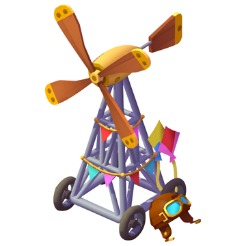 Windmill Vintage Airplane Skin