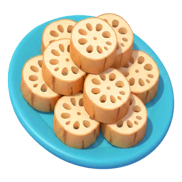 Sliced Lotus Stem
