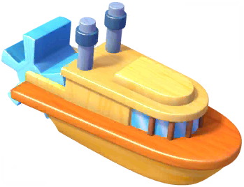 Blue Paddle Steamer