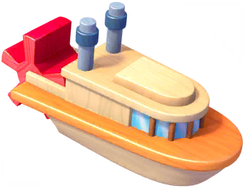 Red Paddle Steamer