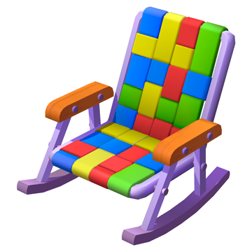 Colorful Lawn Chair Skin